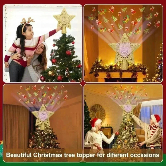 NWT: Christmas Tree Topper projector - Picture 2 of 4